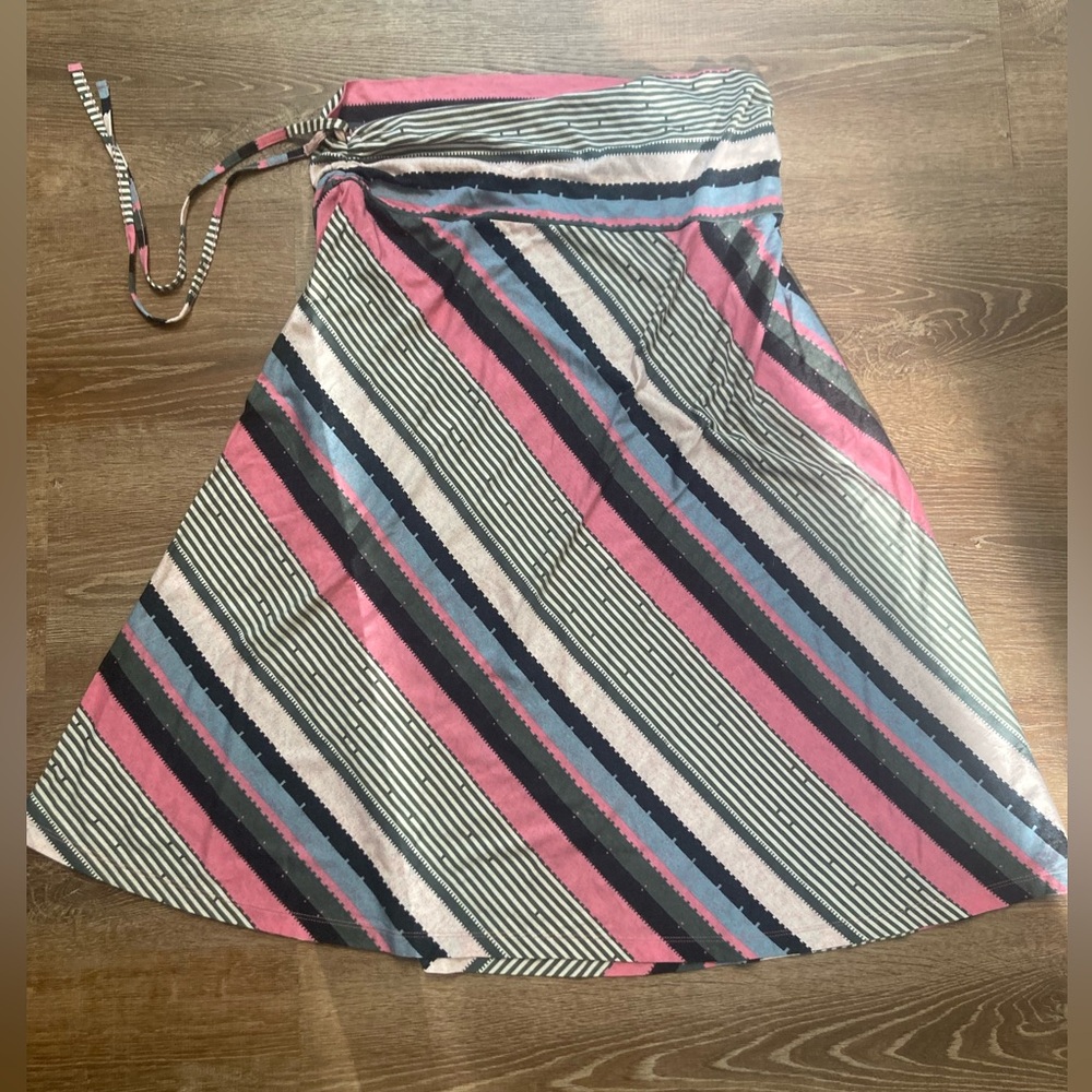Womens Patagonia Kamala Pink Stripe Jersey Midi Skirt XL - wear two ways! - Picture 2 of 4